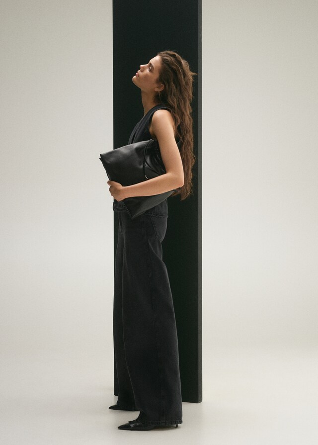 Mango Jeans wideleg tiro alto Descuento por venta flash