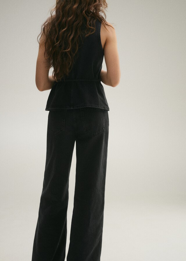 Mango Jeans wideleg tiro alto Descuento por venta flash