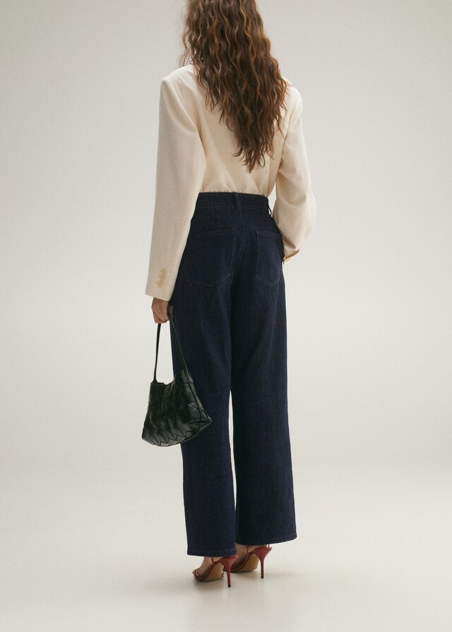 Mango Jeans wideleg pinzas rinse wash Ofertas de temporada