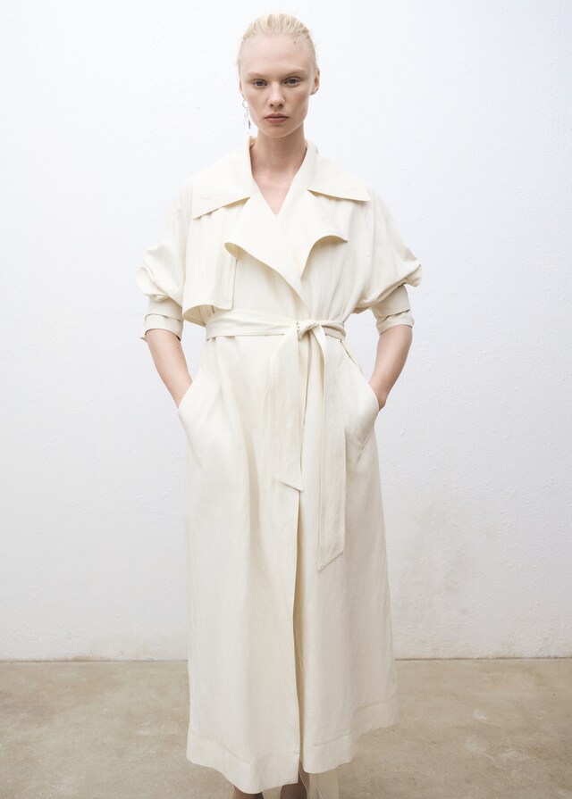 Mango Trench oversize solapas En línea