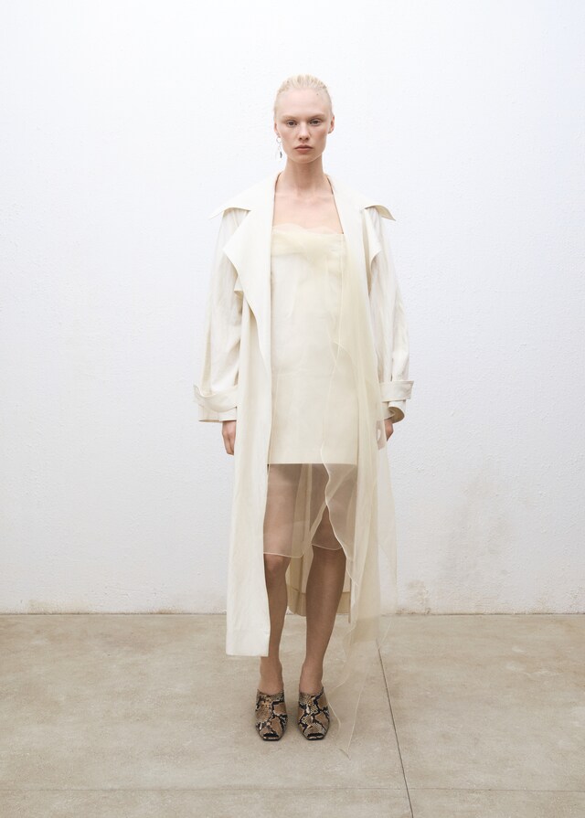 Mango Trench oversize solapas En línea