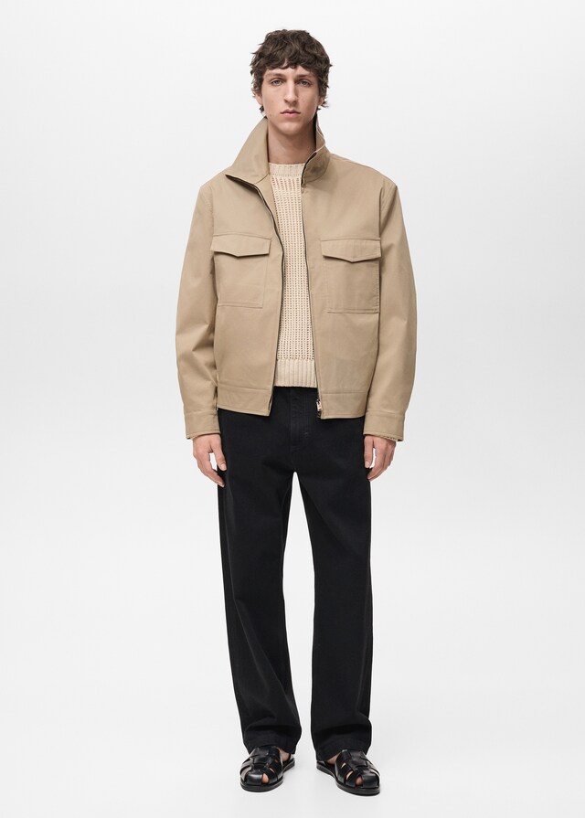 Mango Cazadora algodón relaxed fit Outlet online