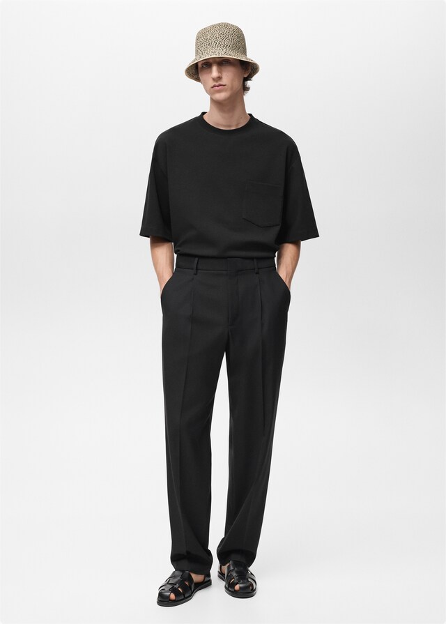 Mango Camiseta oversized bolsillo Ofertas