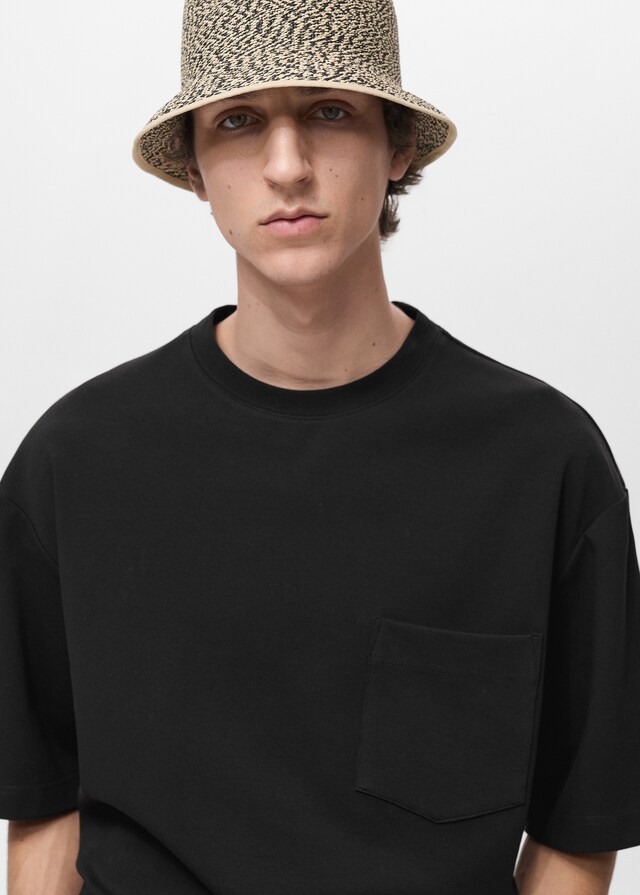 Mango Camiseta oversized bolsillo Ofertas