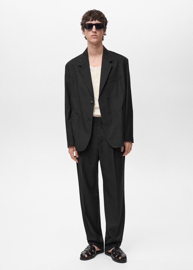 Mango Americana traje relaxed fit En oferta