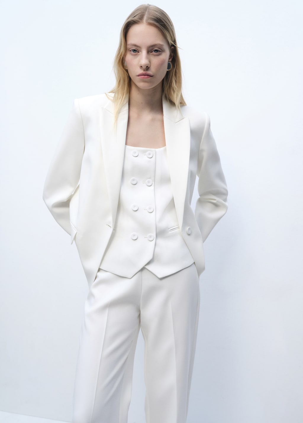 Mango Blazer traje estructura