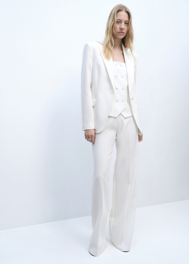 Mango Blazer traje estructura Ventas relámpago
