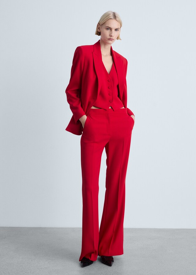 Mango Blazer traje estructura Descuento
