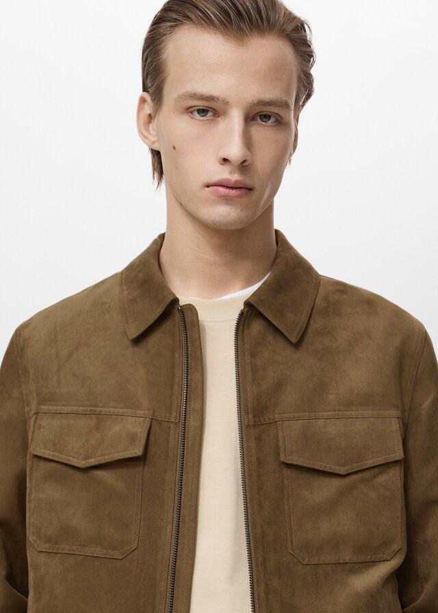 Mango Chaqueta efecto ante cremallera Últimos 3 días