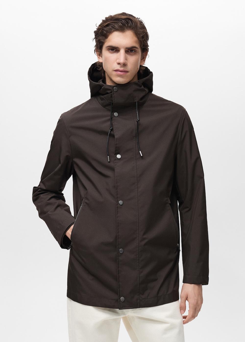 Mango Parka capucha water repellent Últimos 2 días