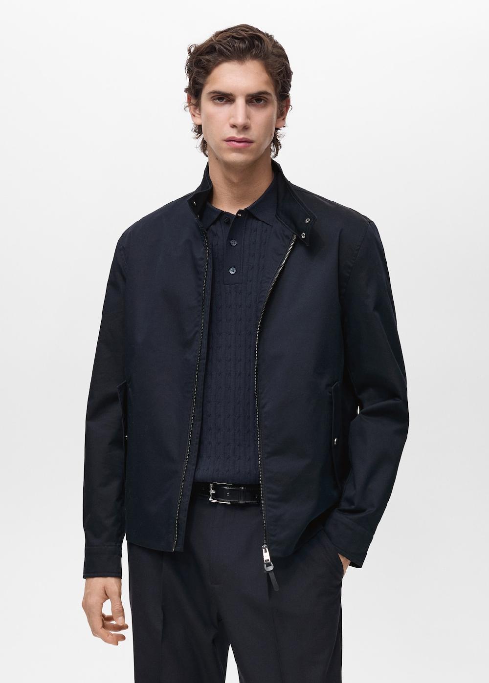 Mango Cazadora algodón water repellent