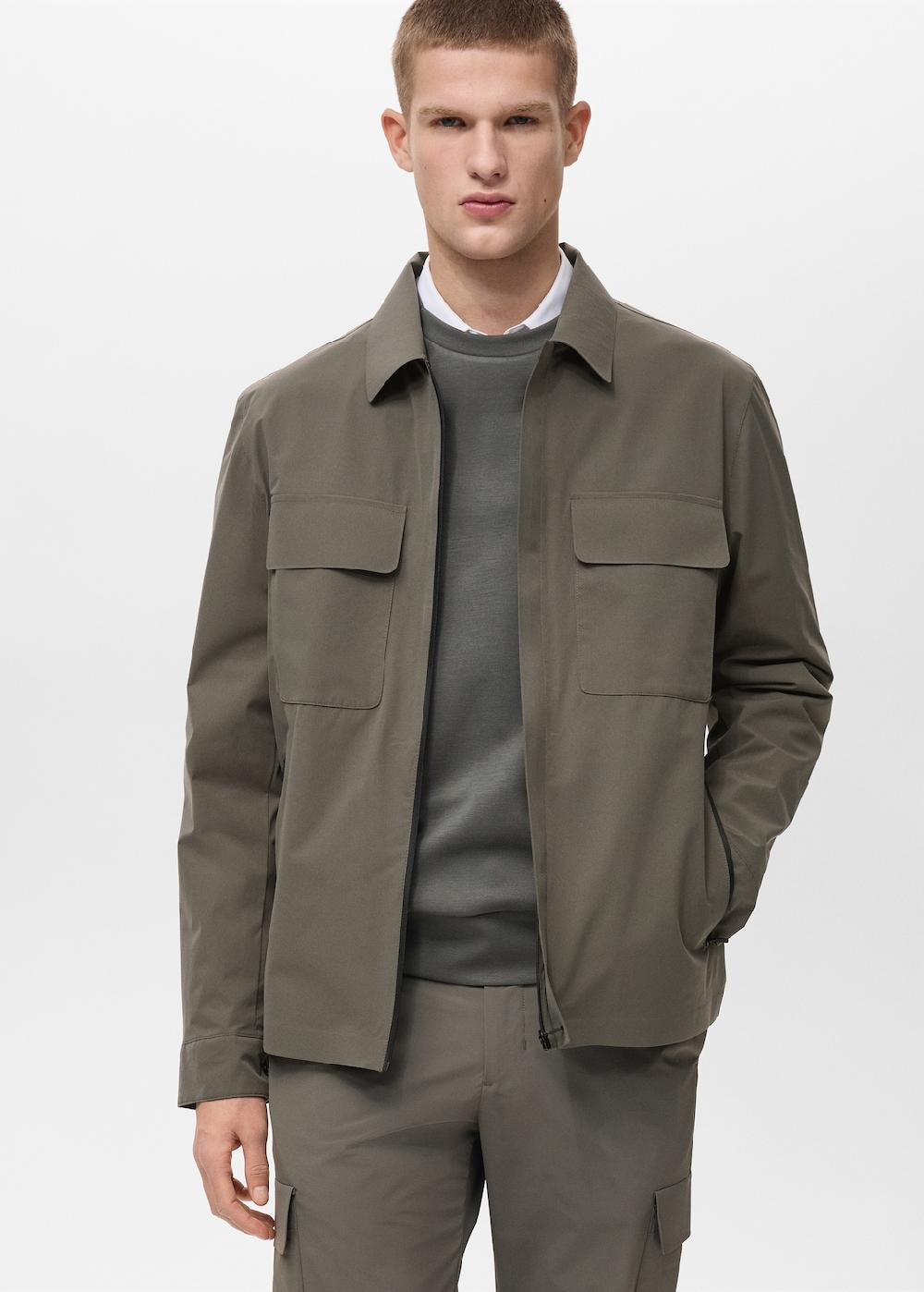 Mango Chaqueta water repellent bolsillos