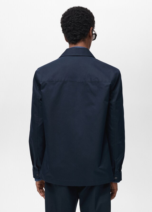 Mango Sobrecamisa regular fit algodón bolsillos Superdescuento