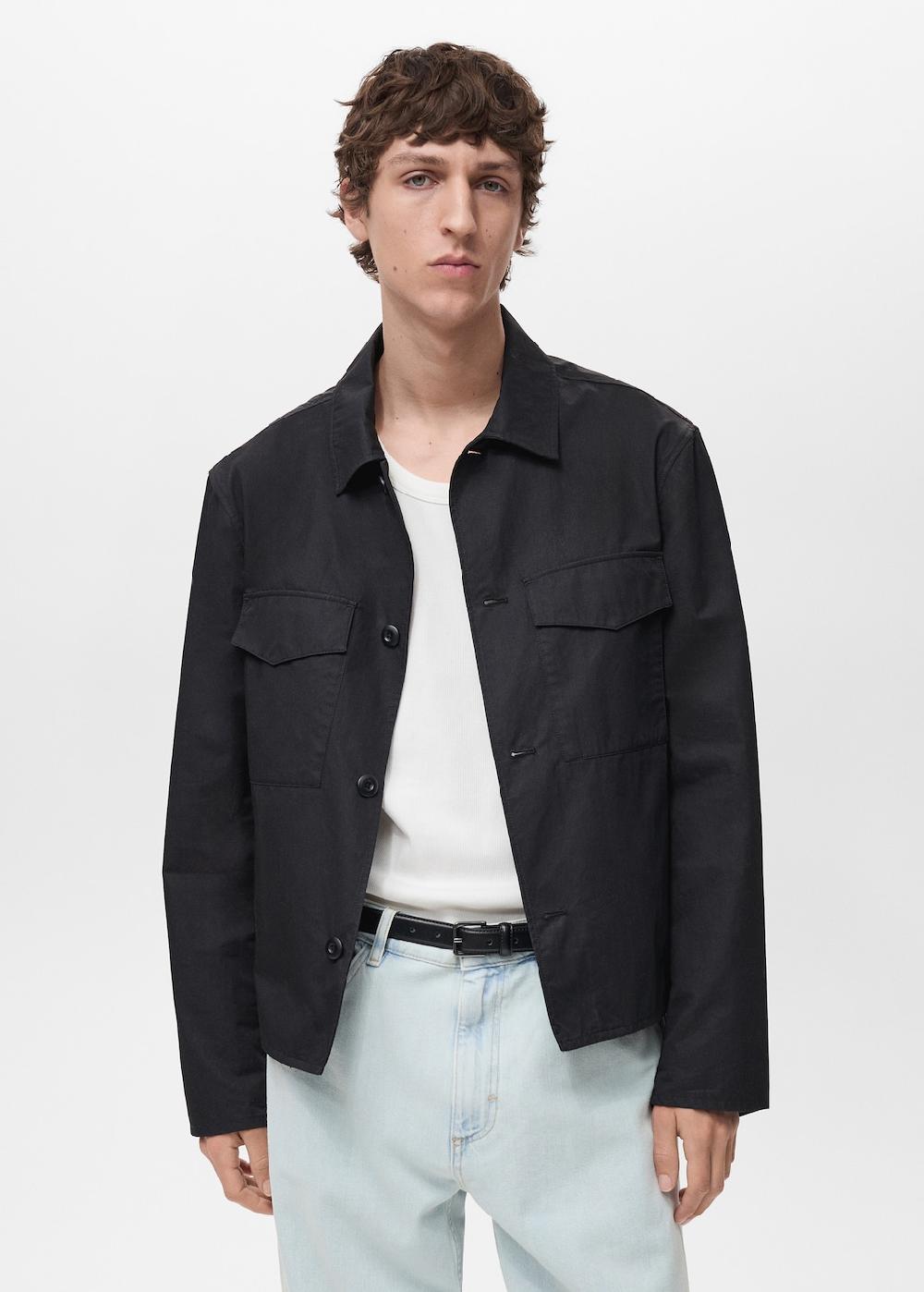 Mango Sobrecamisa relaxed fit algodón