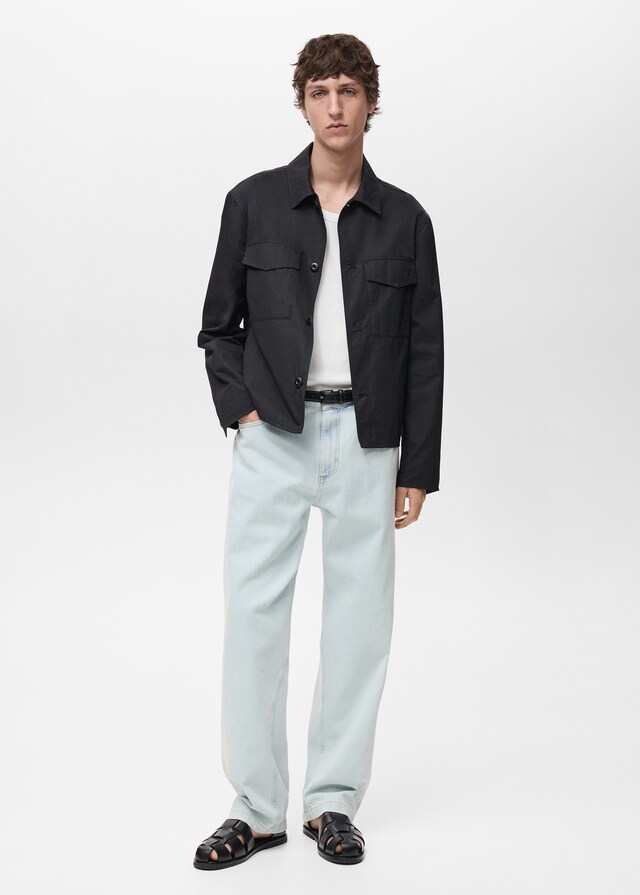 Mango Sobrecamisa relaxed fit algodón Envío internacional gratuito
