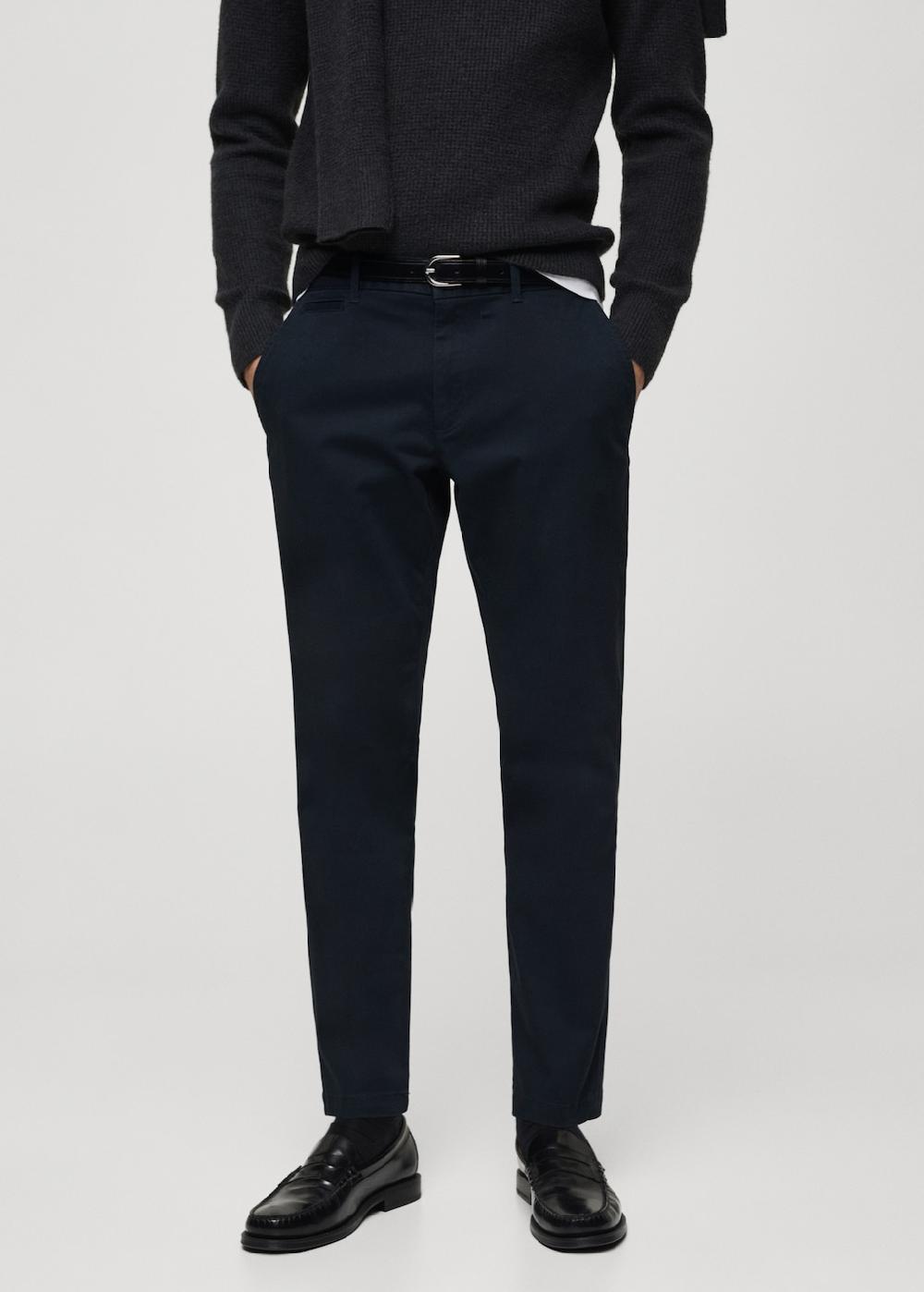 Mango Pantalón Prato chino cropped tappered Ahorra y exporta