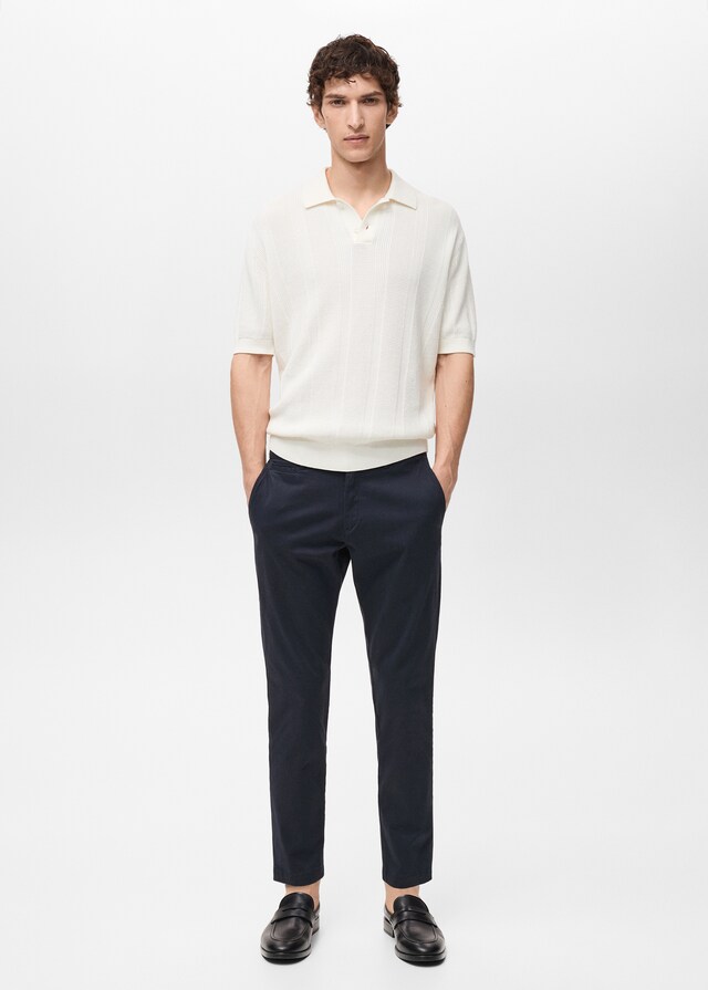 Mango Pantalón Prato chino cropped tappered Ahorra y exporta