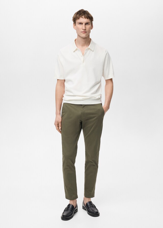 Mango Pantalón Prato chino cropped tappered Precios de Black Friday