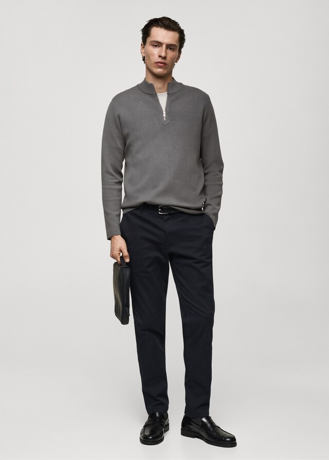 Mango Pantalón Barna slim fit chino sarga En oferta
