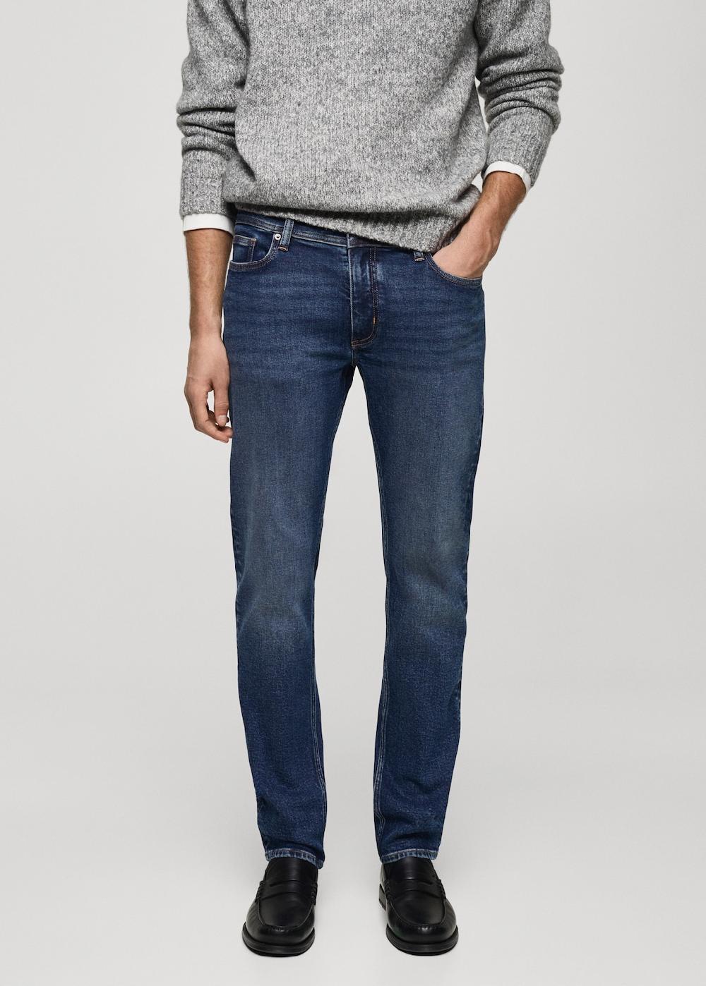 Mango Jeans Jan slim fit lavado oscuro desgastado