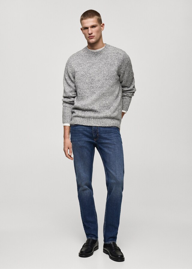 Mango Jeans Jan slim fit lavado oscuro desgastado Descuento por venta flash