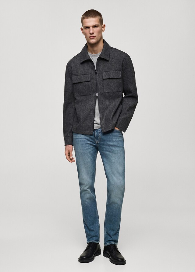 Mango Jeans Jan slim fit lavado medio desgastado Ofertas de temporada