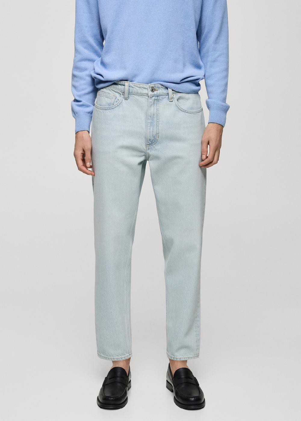 Mango Jeans cropped tapered fit