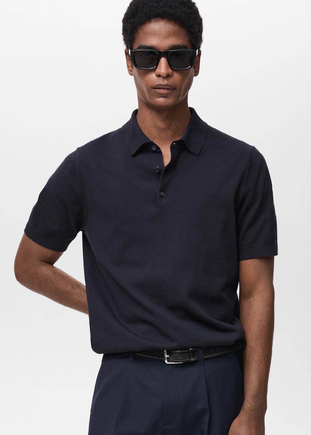 Mango Polo punto fino 100% algodón