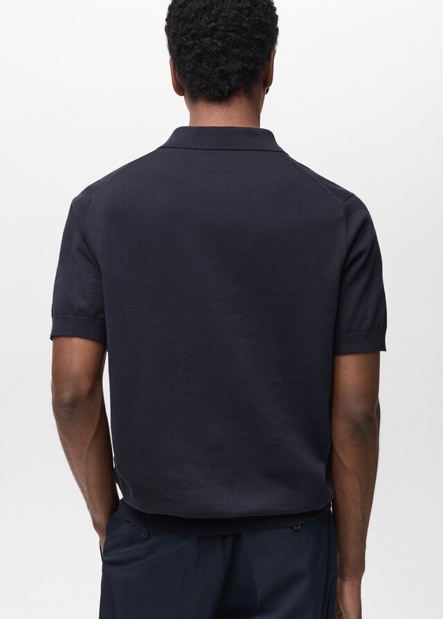 Mango Polo punto fino 100% algodón En línea