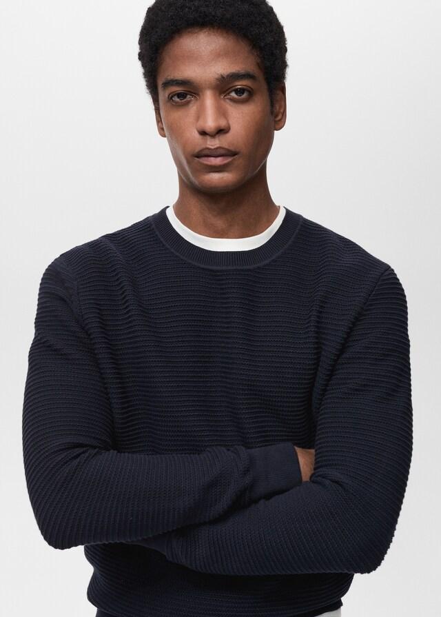 Mango Jersey 100% algodón trenzado Ofertas