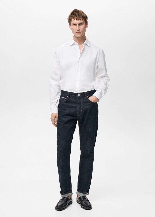 Mango Camisa regular fit algodón stretch Rebajas de fábrica