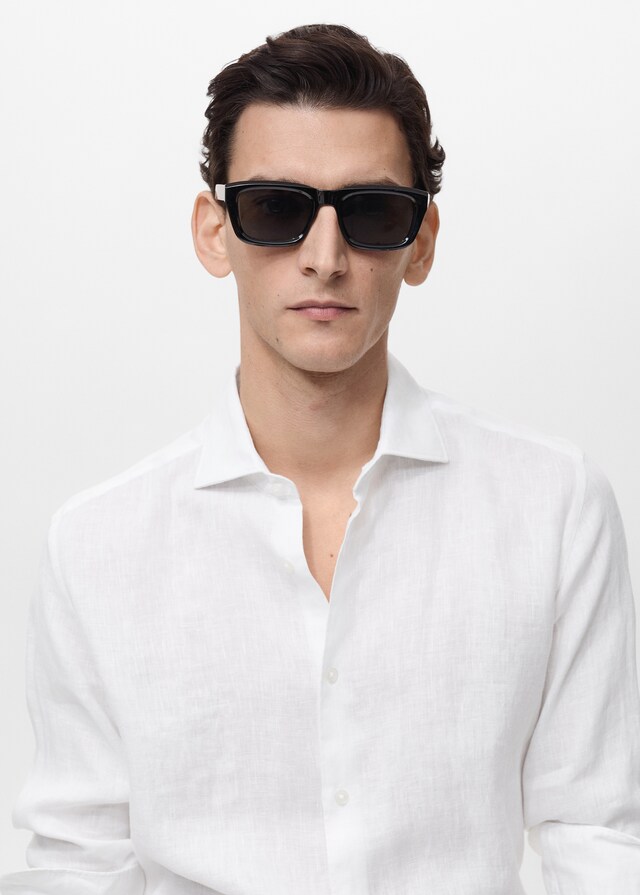Mango Camisa slim fit 100% lino Los más vendidos