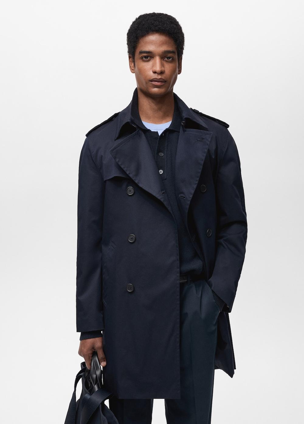 Mango Gabardina cinturón water repellent