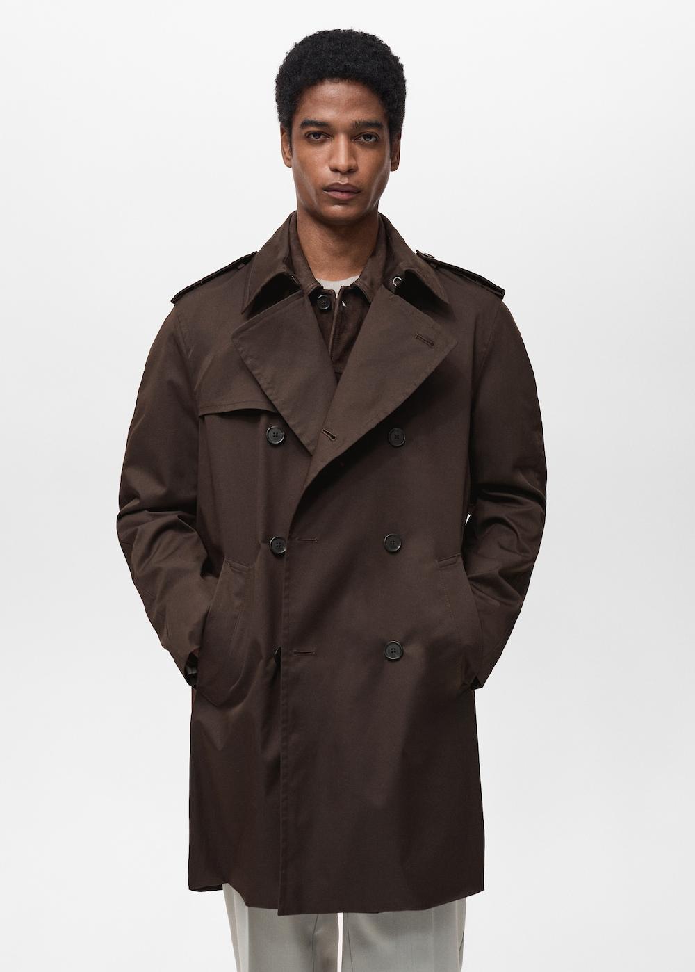 Mango Gabardina cinturón water repellent