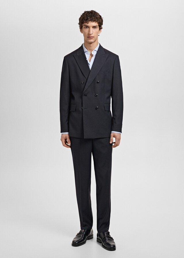 Mango Americana traje Mónaco cruzada slim fit Último día
