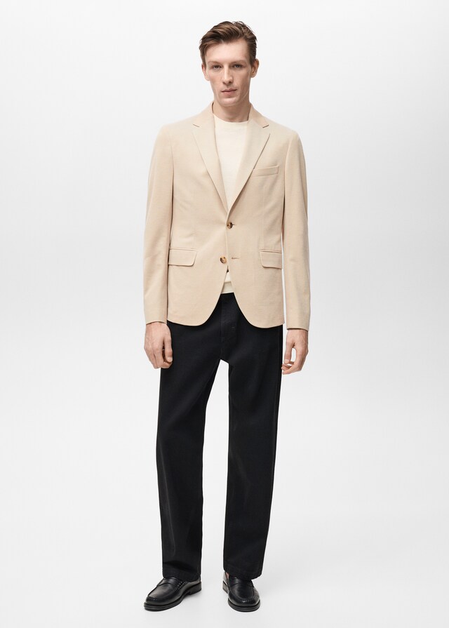 Mango Americana slim fit algodón Promoción por tiempo limitado