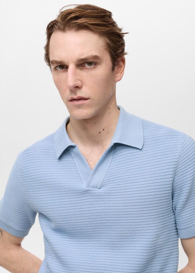 Mango Polo 100% algodón punto estructura Promoción trimestral