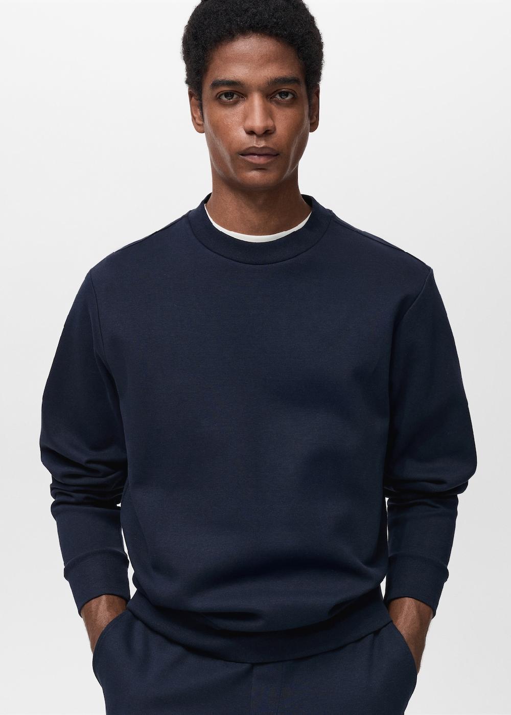 Mango Sudadera algodón regular fit