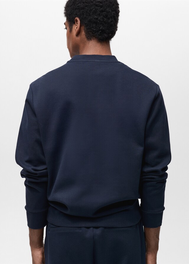 Mango Sudadera algodón regular fit Tienda de fábrica