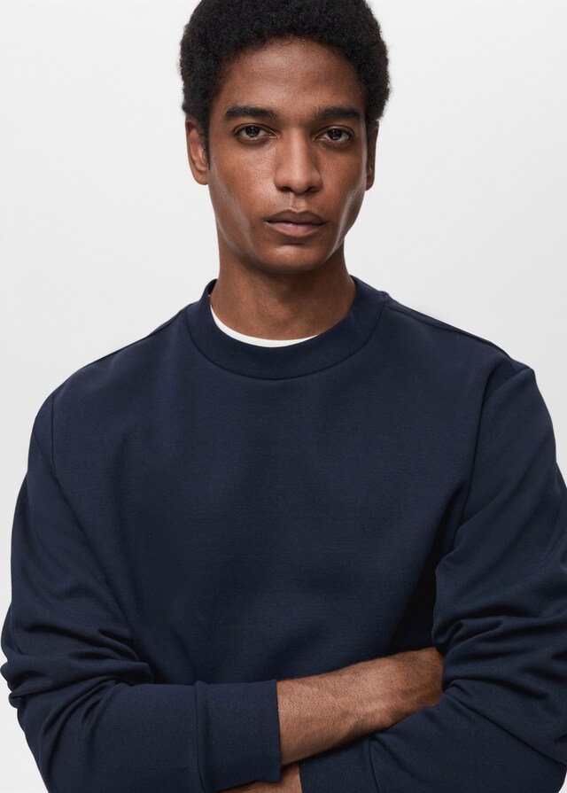 Mango Sudadera algodón regular fit Tienda de fábrica