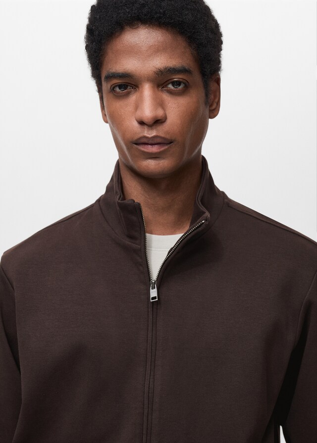 Mango Sudadera perkins algodón cremallera Limitado a 3 días