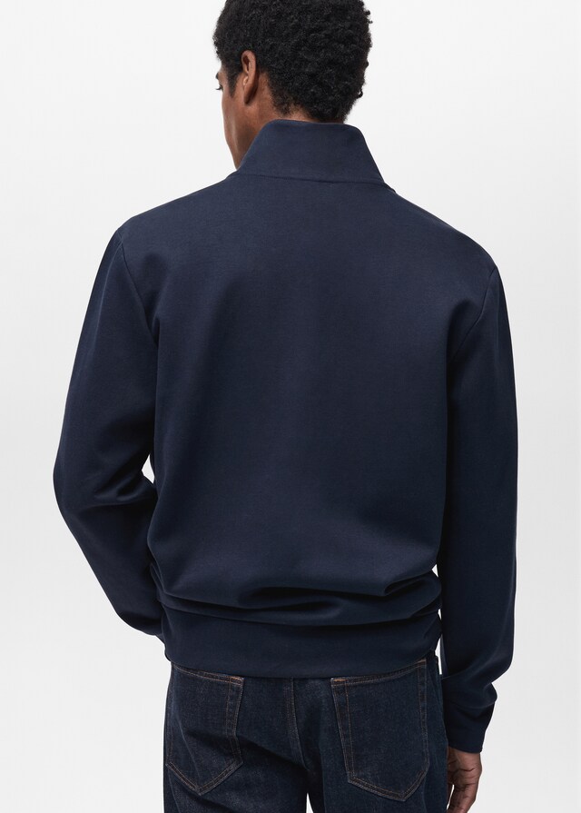 Mango Sudadera perkins algodón cremallera Ahorra y exporta