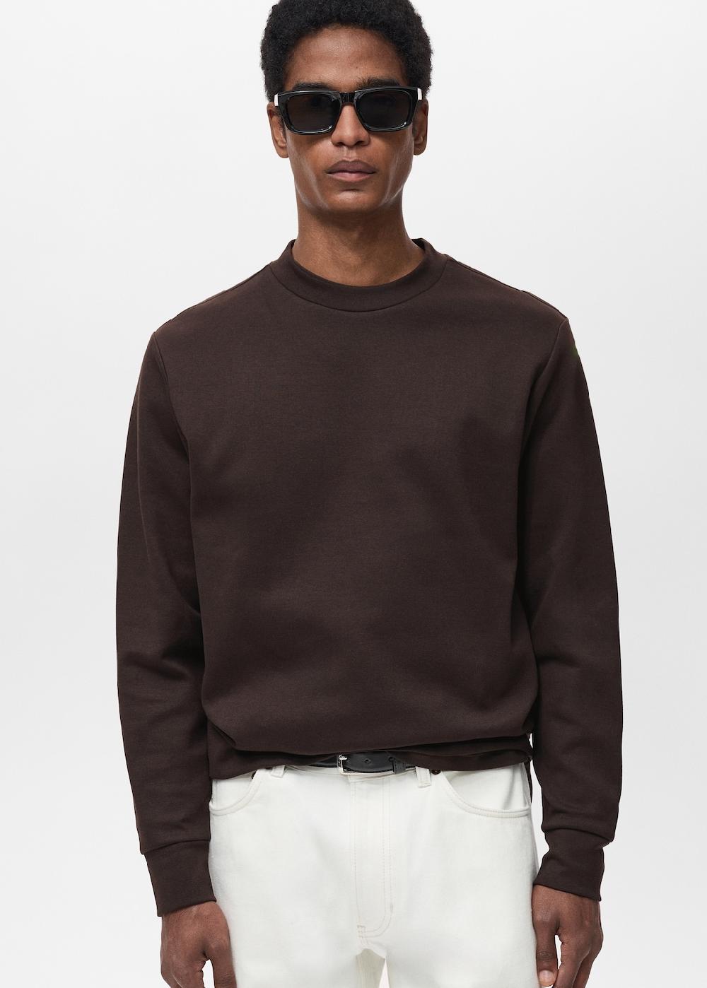 Mango Sudadera algodón regular fit