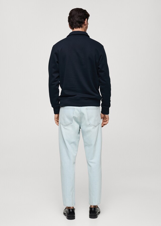 Mango Sudadera polo perchada regular fit En oferta