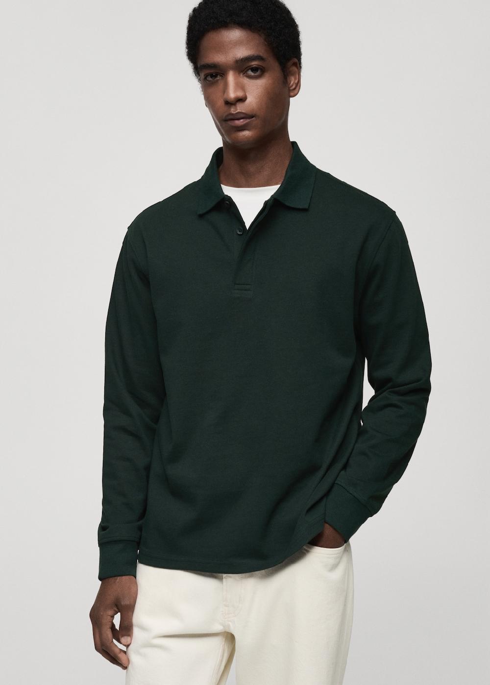 Mango Sudadera polo 100% algodón