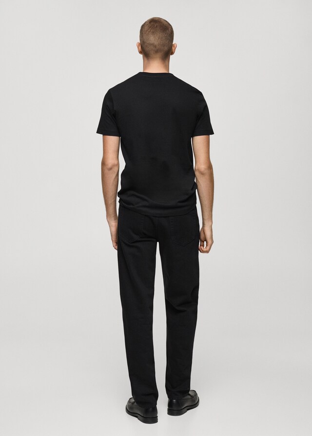 Mango Camiseta 100% algodón slim fit Descuento por venta flash