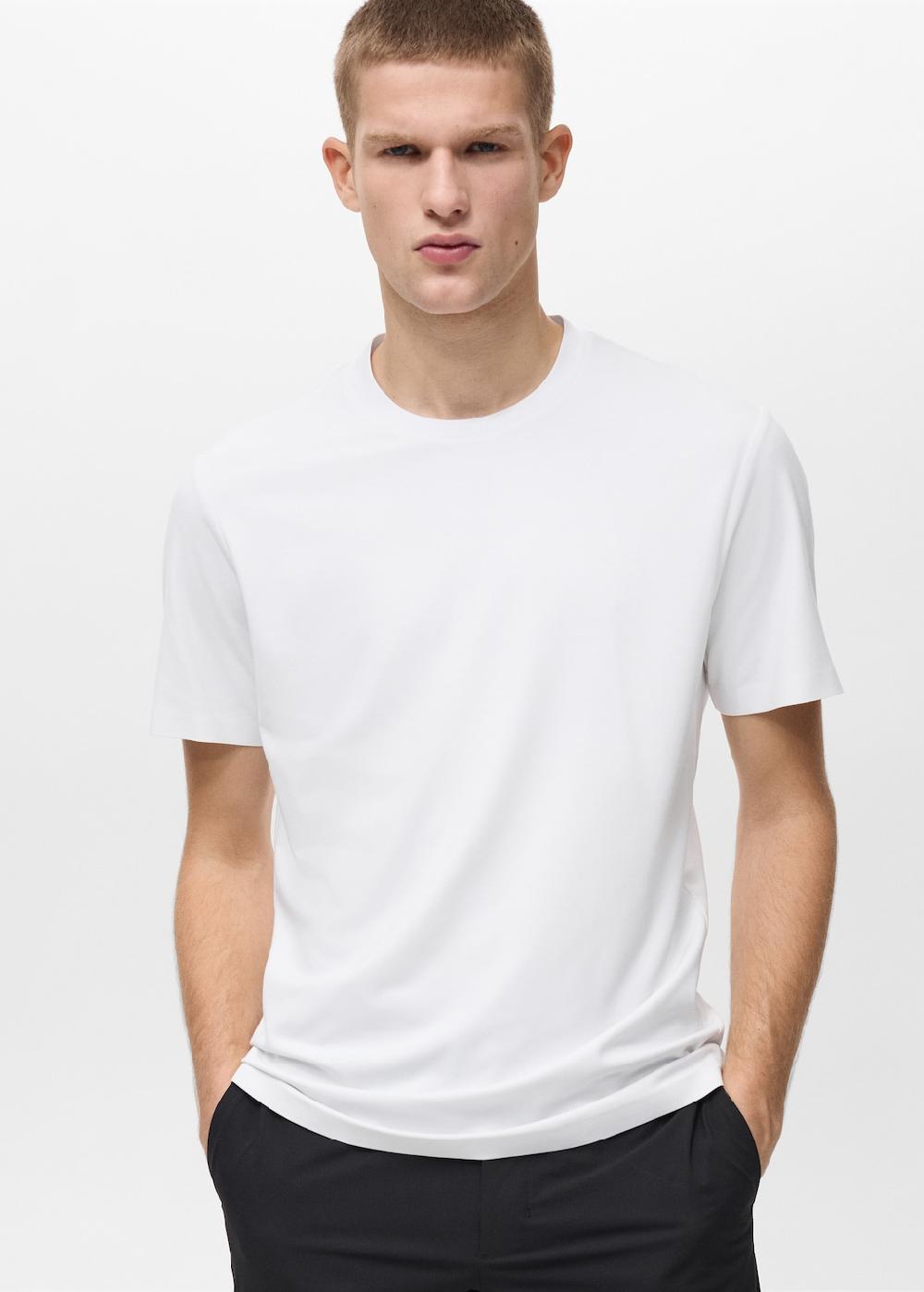 Mango Camiseta slim fit COOLMAX® Ofertas de temporada