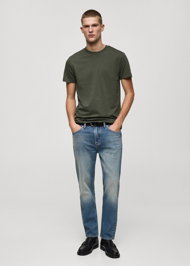 Mango Camiseta 100% algodón slim fit Ofertas especiales