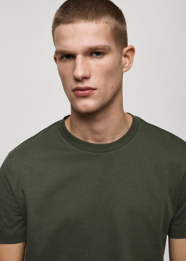 Mango Camiseta 100% algodón slim fit Ofertas especiales