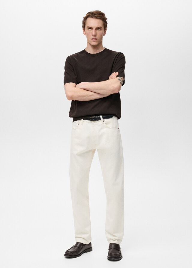 Mango Camiseta punto fino algodón Grandes ahorros